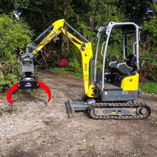 Grappin forestier usage en fixe - pelle 3 à 20 Tonnes - construction robuste en HARDOX_1