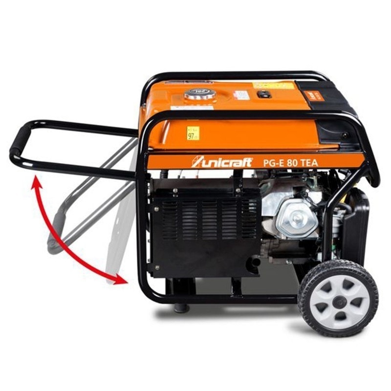 Groupe électrogène synchrone Unicraft PG-E 80 TEA - 6706080 - Essence - 6,5 kW - Réservoir 25 L_1