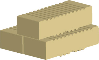Module Leromur ® manuportable pour murs de soutènement