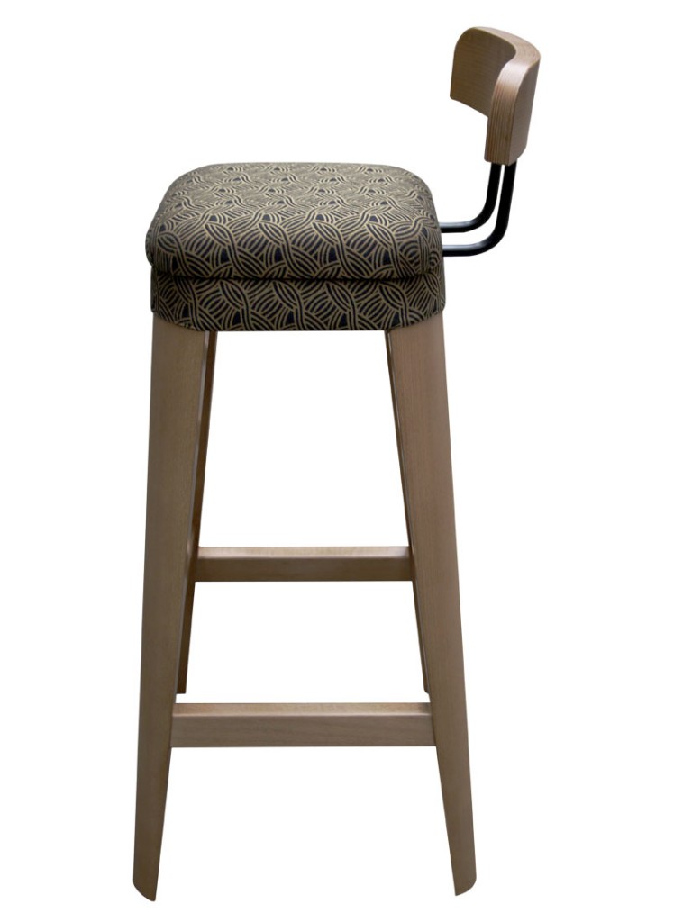 Tabouret de restaurant Odette (THD) - haut avec dossier - 110 cm de hauteur totale_1
