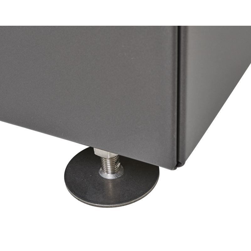 Bac à palmier Olbia carré - Réf : 201275.Gpro - Design épuré et robuste, en acier galvanisé_1