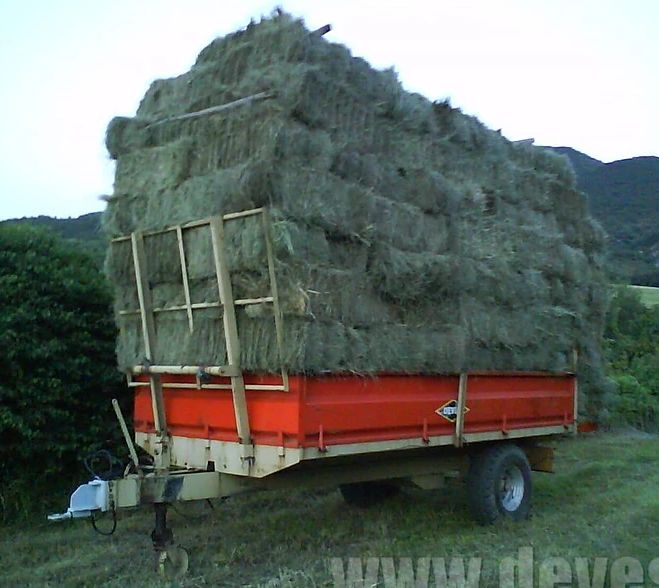 Gv 60 br benne agricole à ridelles démontables - devès - charge 6 t_1