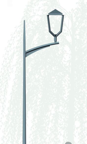 Lampadaire urbain cristal / led / 100 w / 8376 lm_1