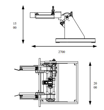 Liaison retourneur machines pour palettes - Platon - 802 kg - Rotation 180° - Réglage motorisé_1