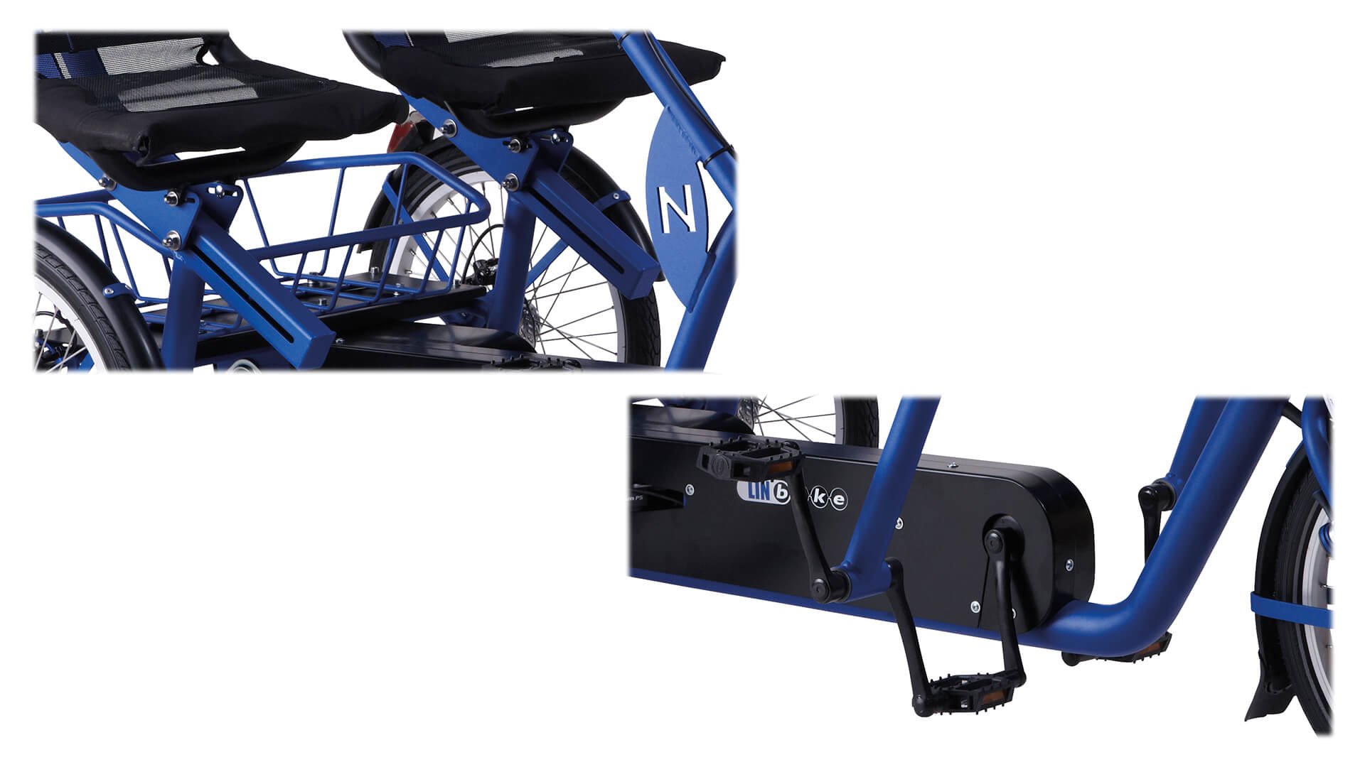 Modèle Confort Duo avec moteur Bafang et assises réglables