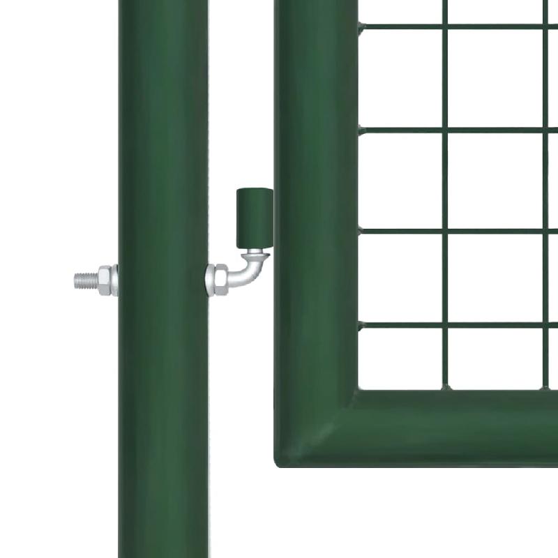 Vidaxl portail en treillis de jardin acier 400 x 75 cm vert 145747_1