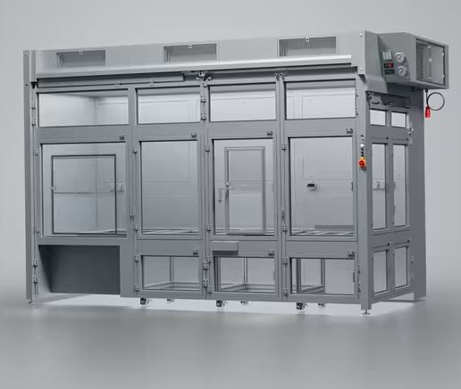 Cabine à flux laminaire pour la protection du personnel, des produits et des locaux - Modèle WK - Classe ISO 5 avec filtration HEPA_0
