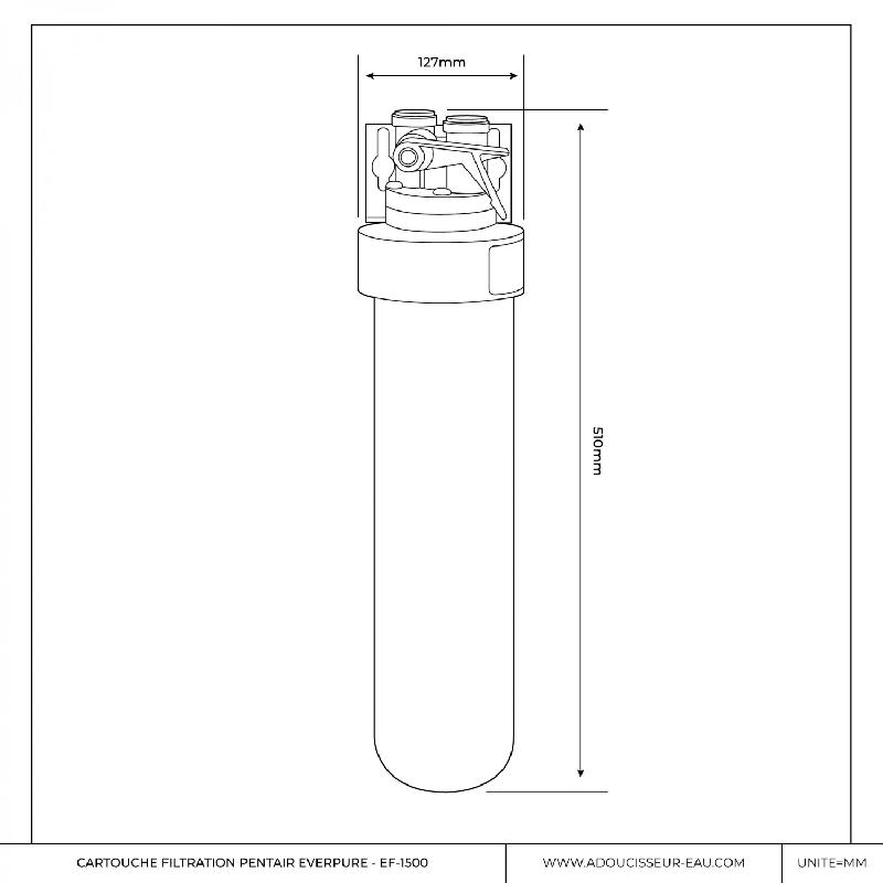 Cartouche filtrante eau potable - everpure pbs 400 - cartouche de remplacement_1