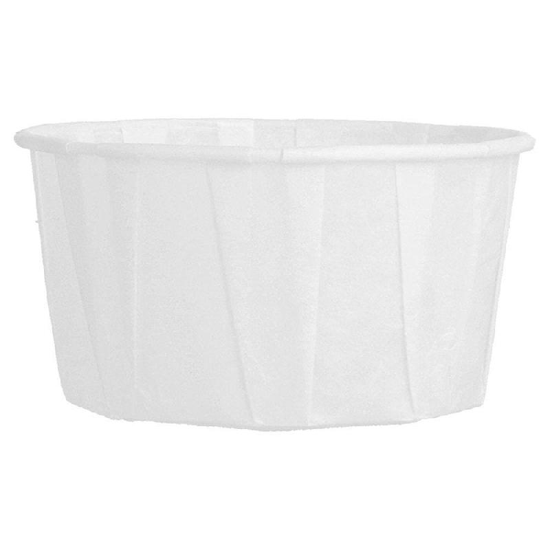 Pot en papier ingraissable 120 ml blanc Ø7,7x4,2cm - par 250_1