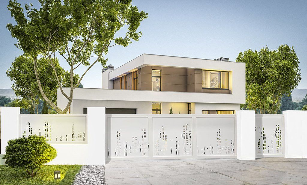 City - clôture en aluminium sur-mesure - thermolaquage Qualicoat - ajourée avec découpe laser_1