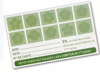 Création et impression de cartes de fidélité - Papeo - Kit avec tampon inclus pour professionnels et commerçants_1