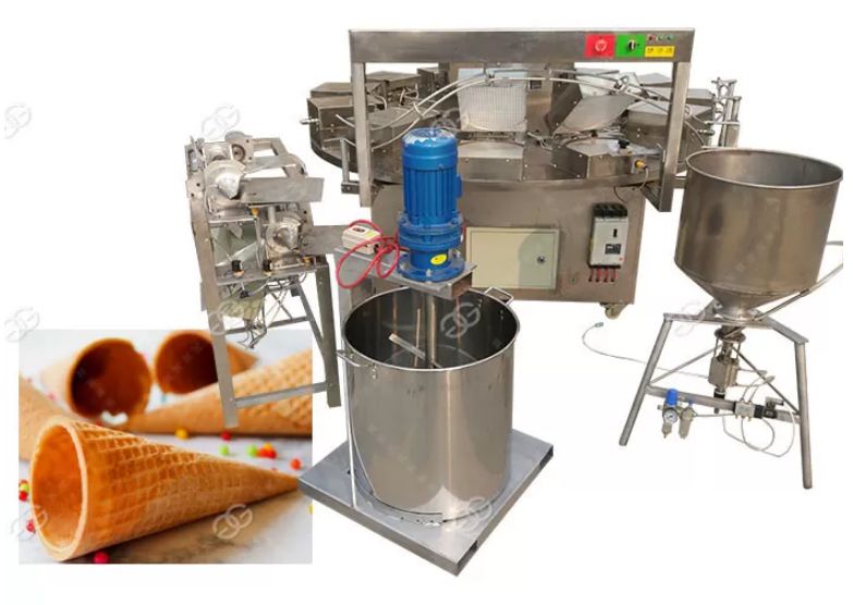Équipement professionnel pour fabrication de cornets de crème glacée