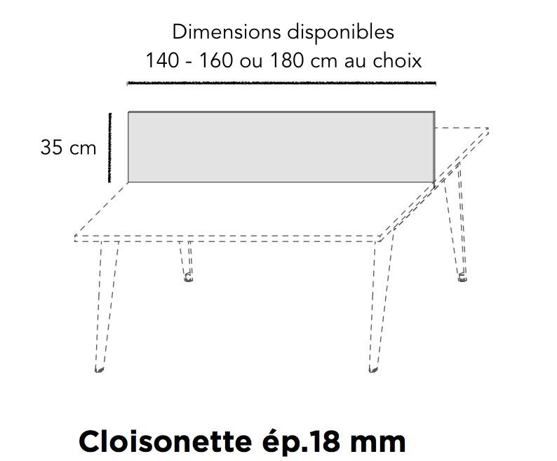 Cloisonette de séparation Pigreco - MARTEX. - 140_1