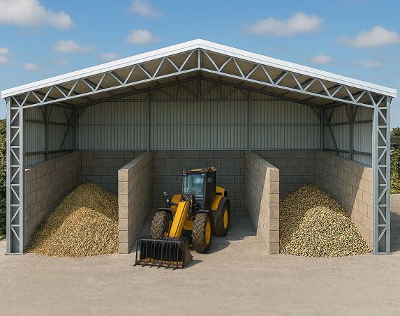 Hangar agricole modulaire démontable - Stockage fourrage, matériel et engins - Installation rapide et économique_1