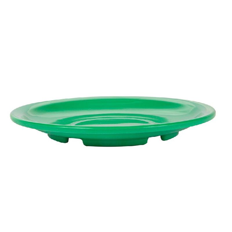 Soucoupe café mélamine vert Ø13,8cm - par 12_1