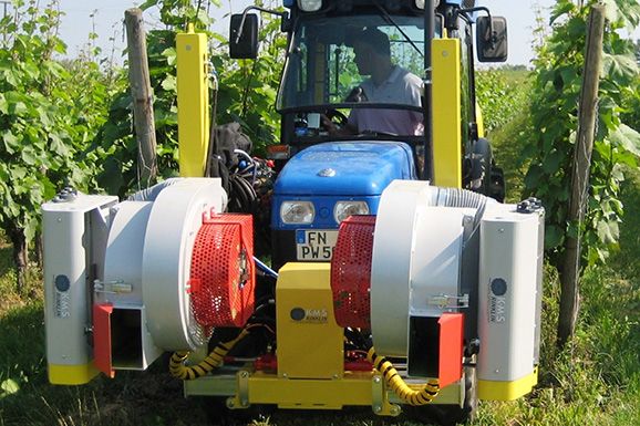 Effeuilleuse bilatérale F - KMS Rinklin - Brides d'élargissement pour cadre - Largeur de rang jusqu’à 3,50 m_1