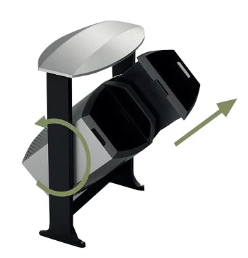 Poubelle extérieur tri sélectif en acier thermolaqué - 2×39 L - Verrouillable avec auvent - Design de luxe_1