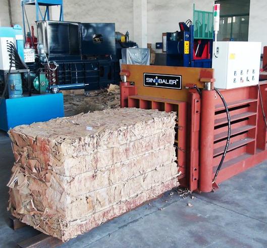 Presse à balles horizontale à ligature manuelle - Sinoballer - semi-automatique pour matériaux solides et plastiques_1