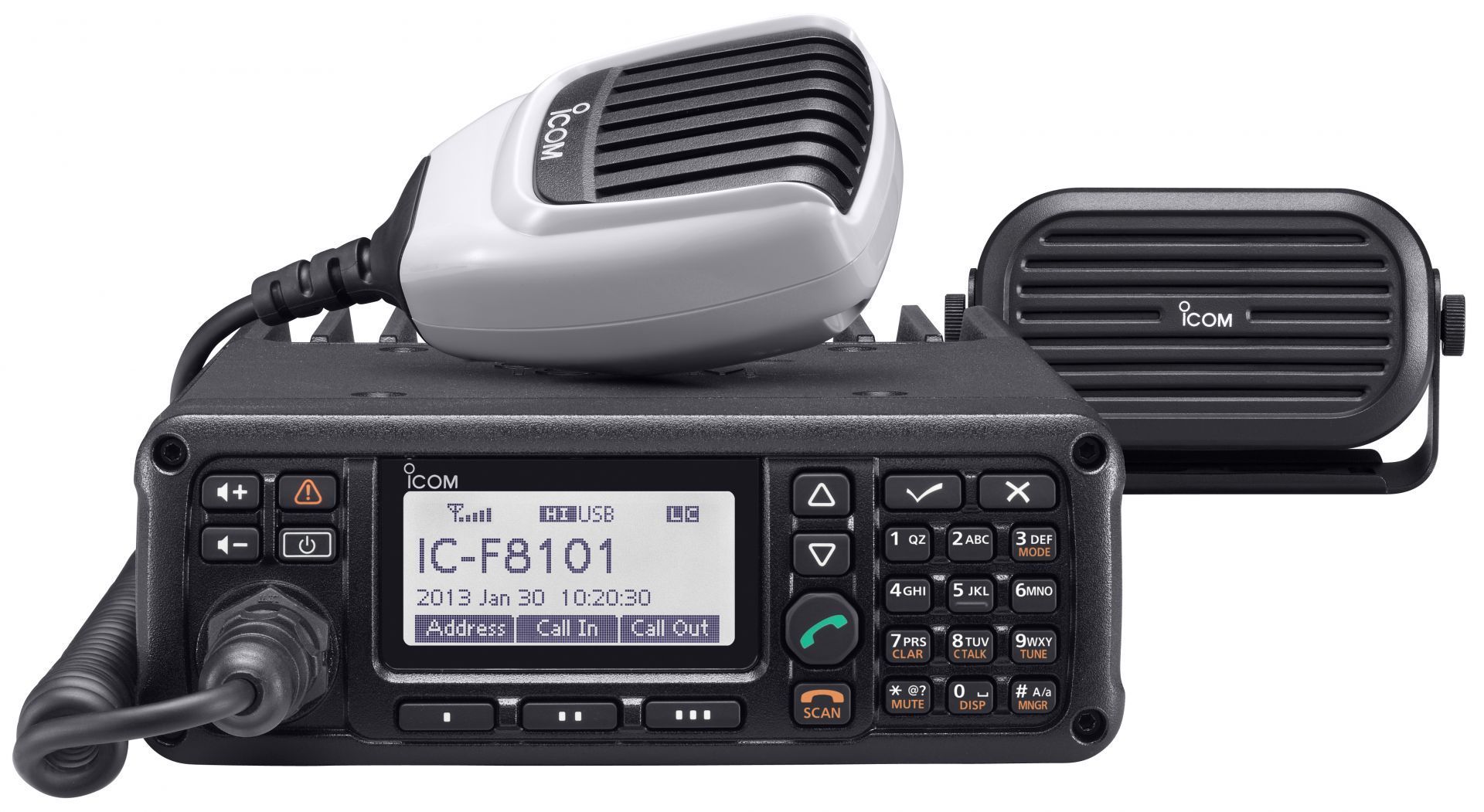 Radio IC-F8101 avec antennes mobiles ICOM AH-740 et AH-760 incluses