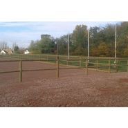 Clôture de carrière - Horse Stop Optisafe, 1 lice, 1m20 - Ref. C5180-1 - Sécuritaire et robuste en pin sylvestre traité_0