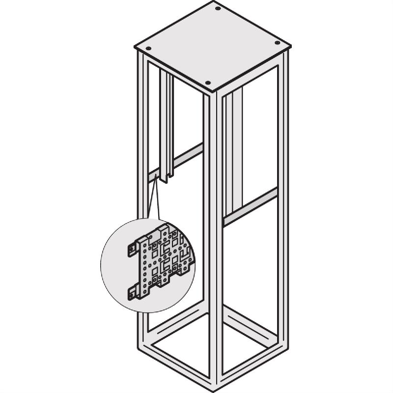 Elément de profondeur SCHROFF Varistar, 3 rangées, 1000D, Aluzinc_1