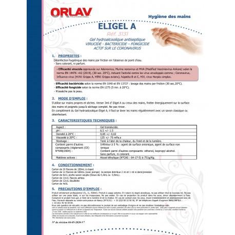 Gel hydroalcoolique antiseptique - virucide, bactéricide, fongicide - normes EN 14476, EN 1040, EN 13727, EN 1275_1