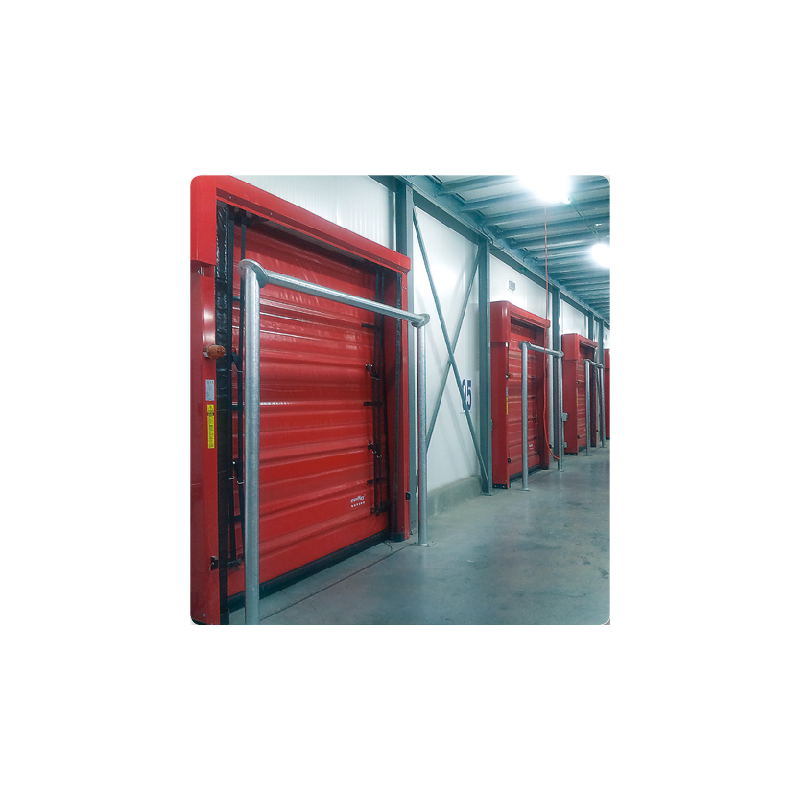 Porte rapide MAVICOLD - souple, à empilement en plastique pour chambre froide - 4000 x 4000 mm_1