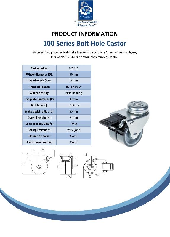 Roulette double 50mm 2