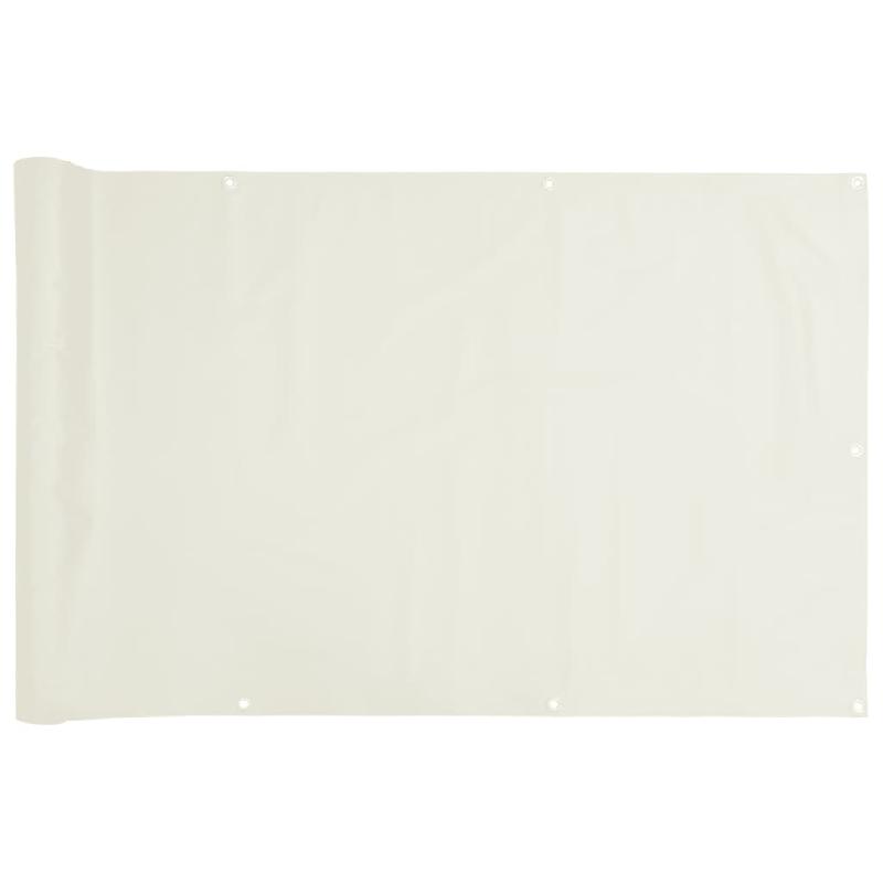 Vidaxl écran d'intimité de jardin blanc 600x90 cm pvc 4005455_1