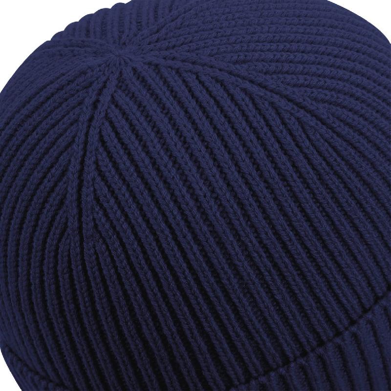Bonnet tendance à patch - Réf: B442R - Beechfield - Touché doux, mailles à épaisseur unique_1
