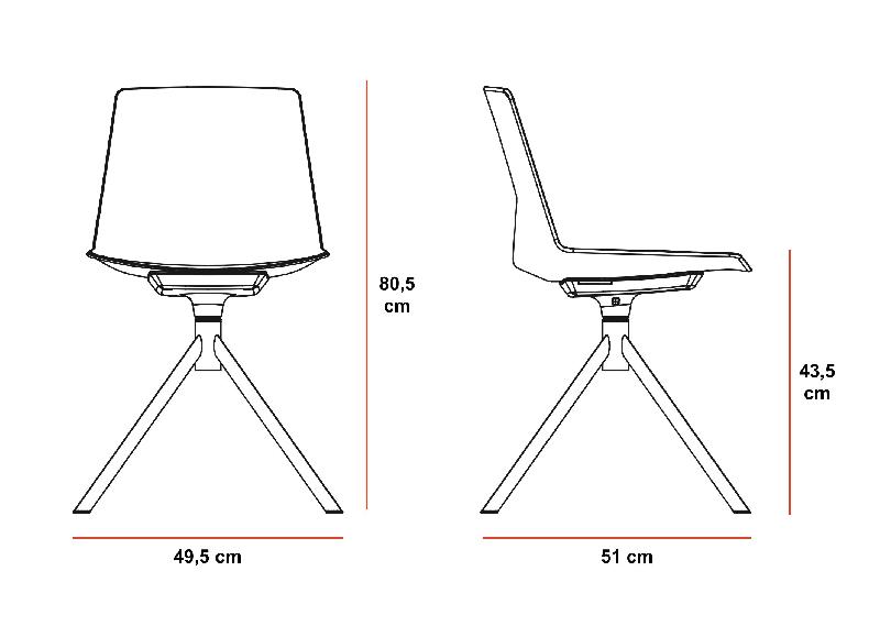 Siège de réunion pivotant CLUE - Offisit - Blanc_1