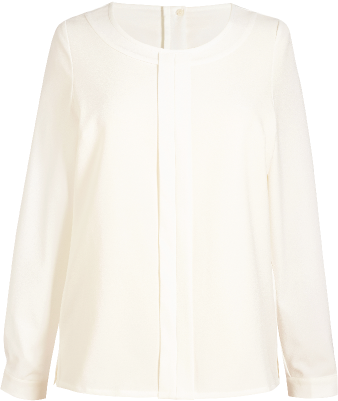 Blouse Crêpe de Chine Riola - Réf: BT2264 - Brook Taverner - Manches longues, Fermeture dos et boutons dorés_1