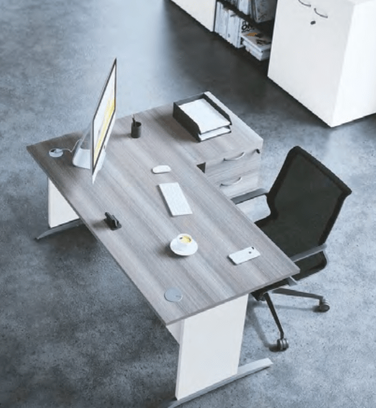 Bureau design pour open space - installations individuelles ou collectives - Retro - Buronomic_1