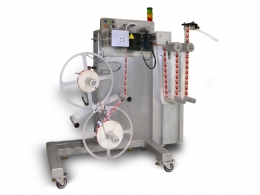 Double dérouleur d'étiquette automatique Label-Aire ASDU - deux bobines 508 mm - module de collage automatique_1