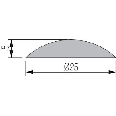 Ralentisseur de vitesse - Direct Signalétique - Séparateur de voies franchissable en résine méthacrylate - Dimensions 1000 x 50 mm_1