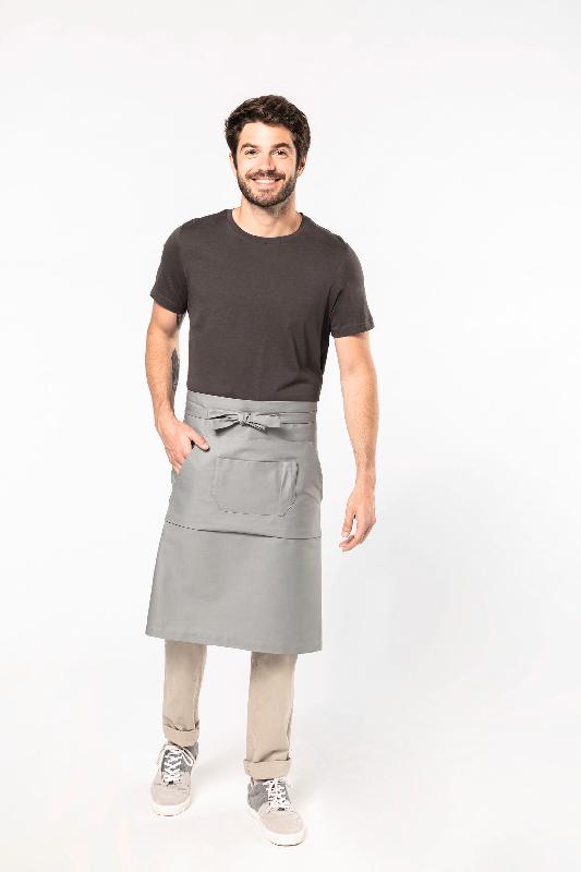 Tablier coton long - Kariban - Réf: K887 - Denim vieilli - 100% coton - Taille unique_1