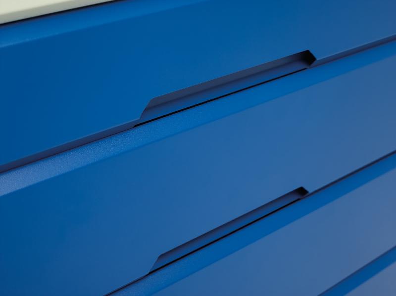 Établi Verso Monobloc Fixe MPX - 2 tiroirs, 2 portes - Hauteur réglable - 1250x600x830-930 mm_1