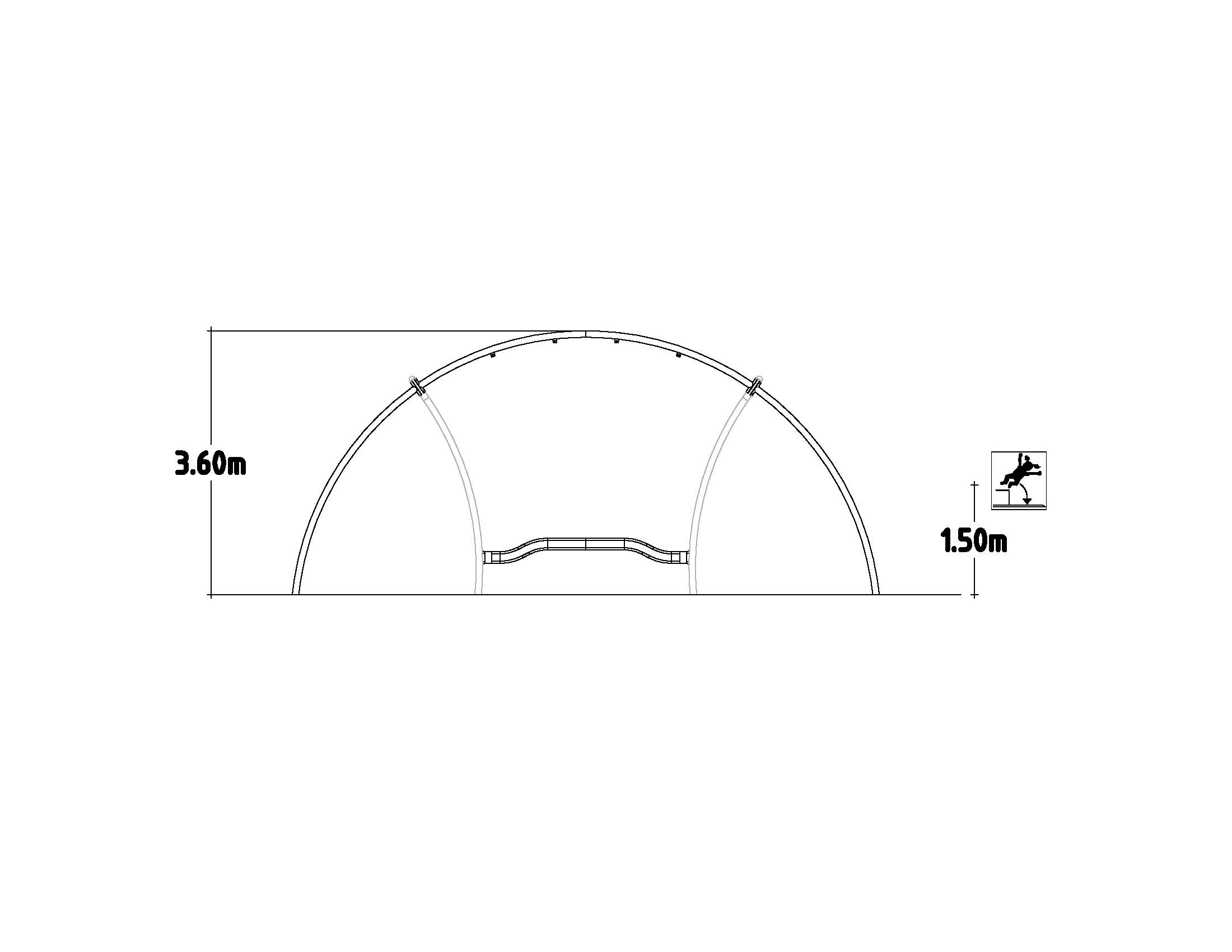 Balançoire Viper avec chaîne plastifiée pour aires de jeux - Réf. 8062081 - Hags_1