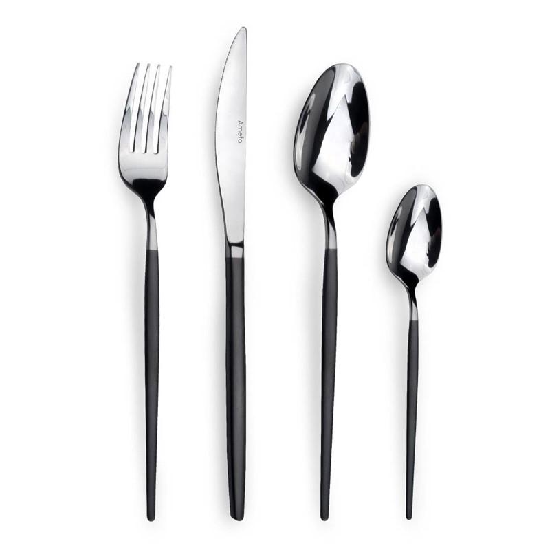 Couteaux de table noirs Soprano (lot de 12) | Amefa - DX681_1