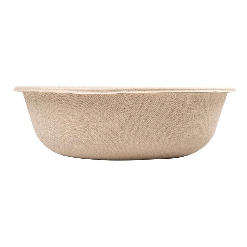 Saladier bagasse naturelle 950 ml Ø 18,6x6,1 cm - par 50_1