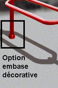 Support motos déco - boule - Réf 8207511 - acier peint sur galva avec finition RAL_1