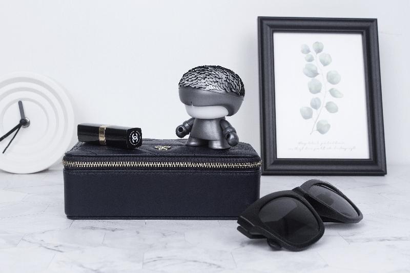 XOOPAR - Enceinte nomade Mini Xboy Limited Edition argentée à sequins - Bluetooth avec télécommande selfie - 930962_1