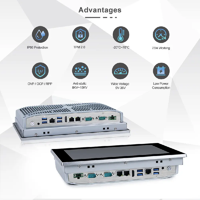 Panel PC industriel fanless 10.1