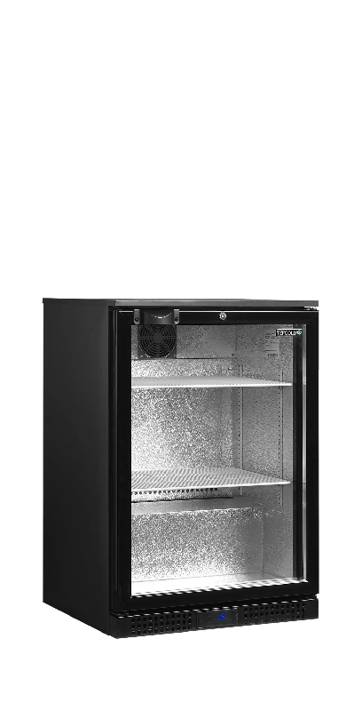 Arrière bar réfrigéré 1 porte DB126H noir TEFCOLD_1