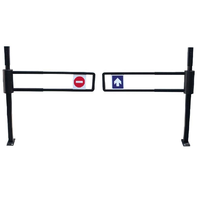 Portillon mécanique simple droit 70/90 cm noir époxy_1