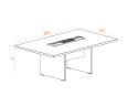 Table de réunion SYLAR avec passage de câbles - Deskissimo_1