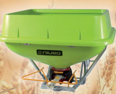 Conik pendular distributeur d'engrais - Niubo - largeur de travail 6-15 m - châssis galvanisé et trémie conique en polyéthylène_1
