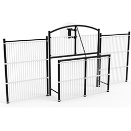 Fronton multisport - idéal pour milieu urbain - structure acier galvanisé - hauteur réglable - dimensions 7,56m x 2,90m x 1,23m_1