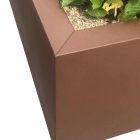 Jardinière sans fond COSMOPOLITAN Carré - 150x150 cm - acier galvanisé - grande contenance_1