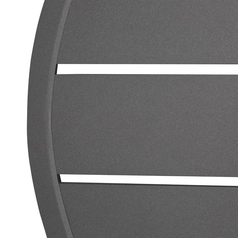 Plateau de table rond en aluminium gris foncé 580 mm | Bolero - FX037_1
